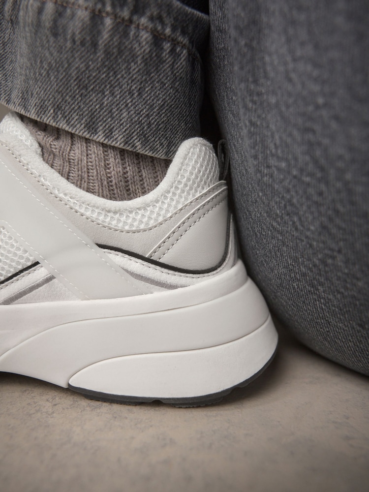 Neutral Forever Comfort® Chunky Sole Mesh Detail Lace-Up Trainers - Image 7 of 12