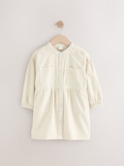 Ecru White 100% Cotton Shirt Dress - Image 1 of 3