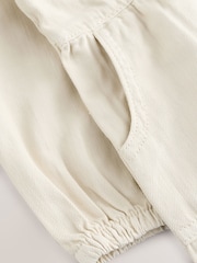 Ecru White 100% Cotton Shirt Dress - Image 2 of 3