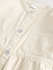 Ecru White 100% Cotton Shirt Dress - Image 3 of 3