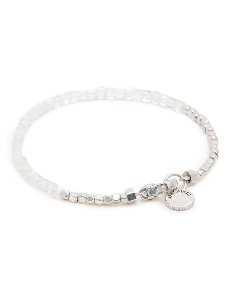 AllSaints White Mixed Beaded Bracelet - Image 2 of 3