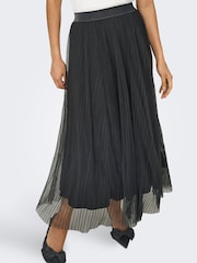 ONLY Grey Tulle Midi Skirt - Image 2 of 6