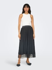 ONLY Grey Tulle Midi Skirt - Image 3 of 6