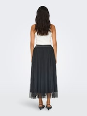ONLY Grey Tulle Midi Skirt - Image 4 of 6