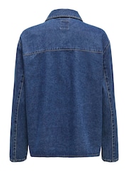 ONLY Blue 100% Cotton Tie Front Bow Denim Jacket - Image 6 of 7