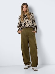 NOISY MAY Green Cargo Trousers - Image 1 of 7