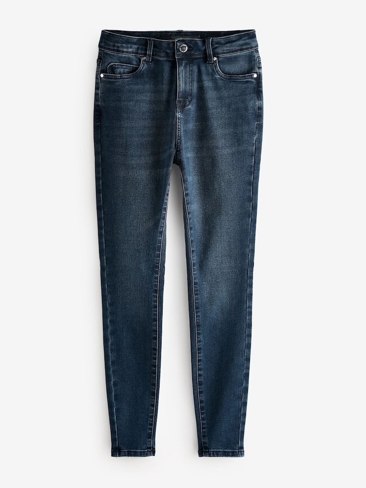 Mid Blue Denim Skinny Fit Jeans - Image 1 of 1