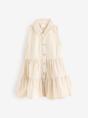 Ecru White Tiered Summer Dress - Image 1 of 3