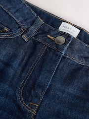 Denim Dark Blue 5 Pocket Frayed 100% Cotton Shorts - Image 2 of 3