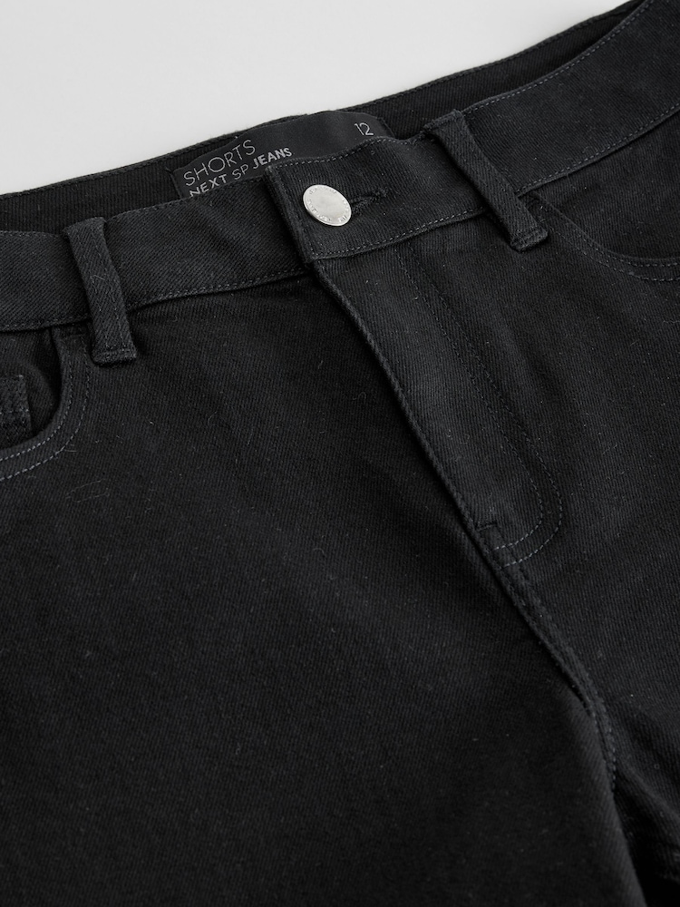 Black Denim Shorts - Image 2 of 3