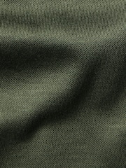 Charles Tyrwhitt Green Plain Short Sleeve Jersey Smart 100% Cotton Polo Shirt - Image 4 of 5