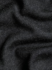 Charles Tyrwhitt Black Merino Button Neck Jumper - Image 6 of 6