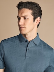 Charles Tyrwhitt Large Textured Jacquard Polo Shirt - Image 2 of 5