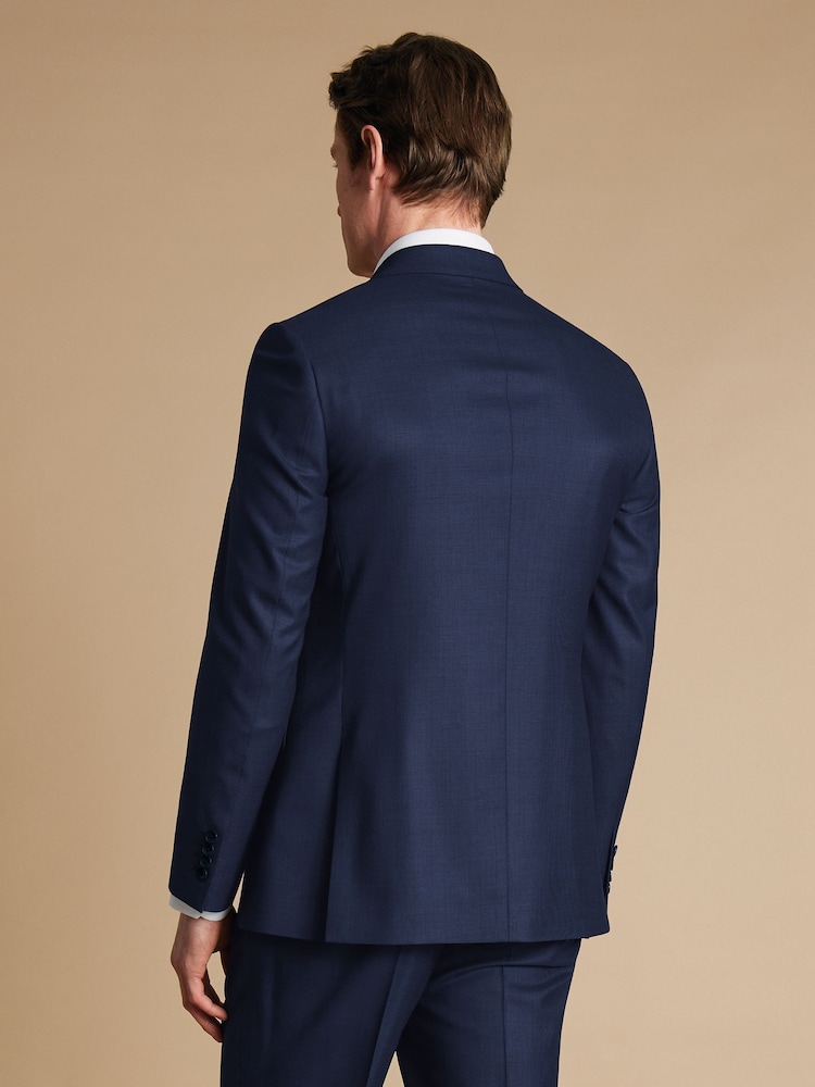 Charles Tyrwhitt Slim Fit End on End Travel Suit: Jacket - Image 2 of 5
