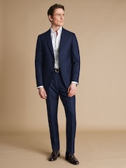 Charles Tyrwhitt Slim Fit End on End Travel Suit: Jacket - Image 3 of 5