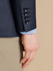 Charles Tyrwhitt Blue Slim Fit Proper Blazer Jacket - Image 2 of 4
