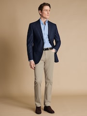 Charles Tyrwhitt Blue Slim Fit Proper Blazer Jacket - Image 3 of 4