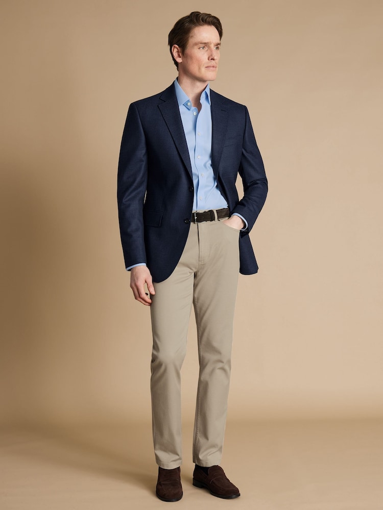 Mens Blue Jacket Khaki Pants Buy Charles Tyrwhitt Blue Slim Fit