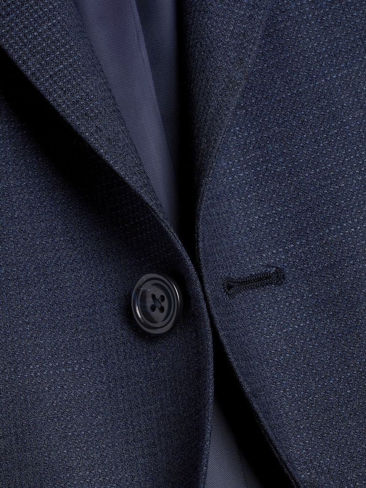 Charles Tyrwhitt Blue Slim Fit Proper Blazer Jacket - Image 4 of 4