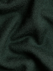 Charles Tyrwhitt Green Merino Button Neck Jumper - Image 5 of 5