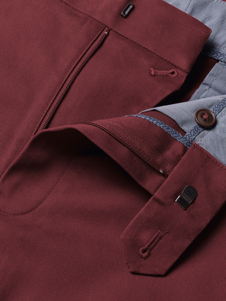 Charles Tyrwhitt Red Smart Casual Slim Fit Chinos - Image 4 of 4