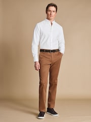 Charles Tyrwhitt Yellow Smart Casual Slim Fit Chinos - Image 3 of 5