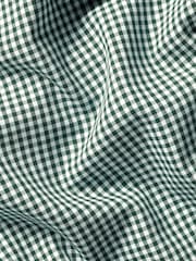 Charles Tyrwhitt Green Check SF Soft Washed Non Iron Stretch Poplin 100% Cotton Shirt With Pocket - Image 7 of 7
