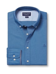Charles Tyrwhitt Slim Fit Plain Button Down Stretch Washed Oxford 100% Cotton Shirt - Bild 4 von 6