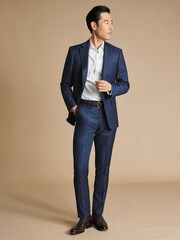 Charles Tyrwhitt Luxuriöser italienischer Anzug in schmaler Passform: Sakko - Bild 3 von 5