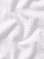 Charles Tyrwhitt White RFU Collar Detail Short Sleeve Pique Polo Shirt - Image 5 of 6