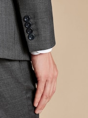 Charles Tyrwhitt Grey Slim Fit Italian Luxury Suit: Jacket - Image 3 of 5