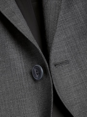Charles Tyrwhitt Grey Slim Fit Italian Luxury Suit: Jacket - Image 5 of 5