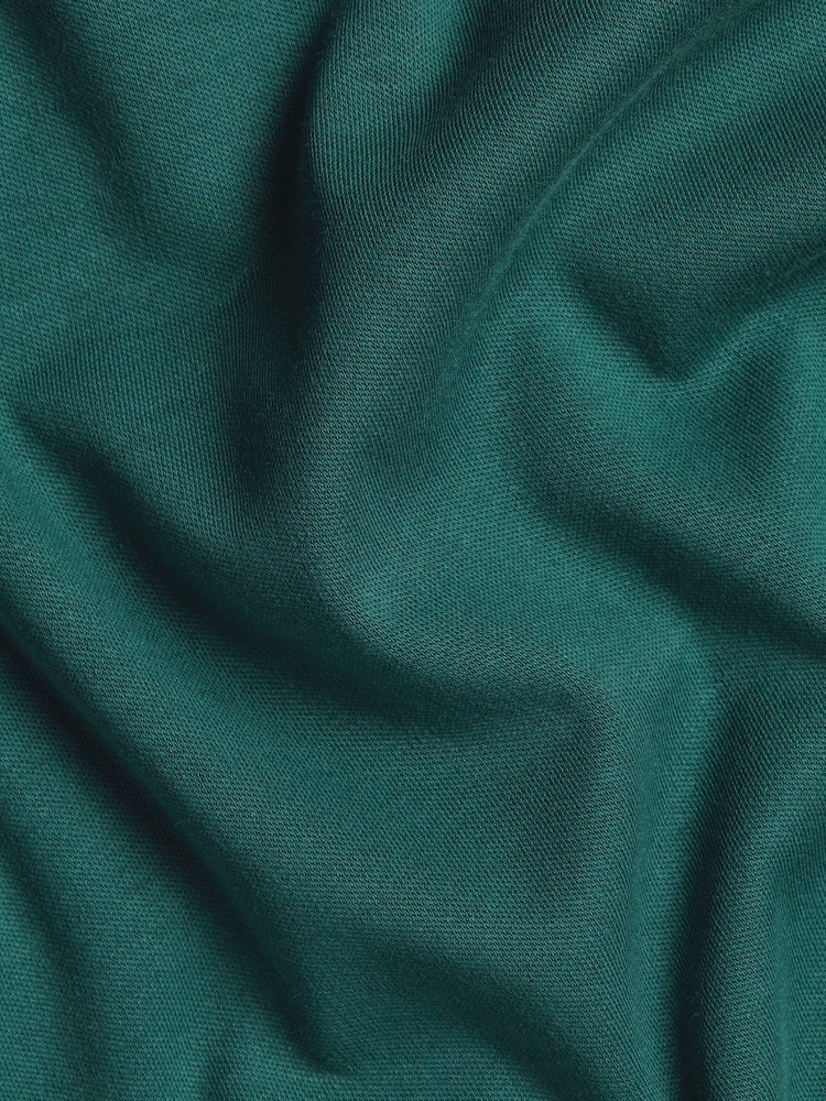 Charles Tyrwhitt Green Plain Short Sleeve Jersey 100% Cotton Polo Shirt - Image 5 of 5