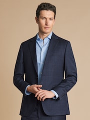 Charles Tyrwhitt Blue Seasonal Design Check SF Jacket - Image 1 of 4