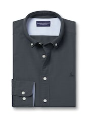 Charles Tyrwhitt Plain Slim Fit 100% Cotton Button-Down Stretch Washed 100% Cotton Oxford Shirt - Bild 5 von 7