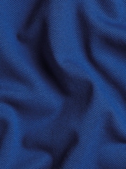 Charles Tyrwhitt Blue Short Sleeve Cotton Stretch Pique Polo Shirt - Image 5 of 5
