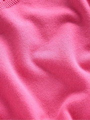 Boden Pink Crew Neck Catriona Cotton Jumper - Image 6 of 6