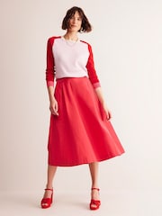Boden Pink Meg Saddle Sleeve Jumper - Image 4 of 6