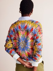 Boden Yellow Hannah Printed 100% Cotton Sweatshirt - Image 3 of 5