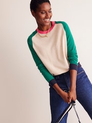 Boden Green Meg Saddle Sleeve Jumper - Image 1 of 7