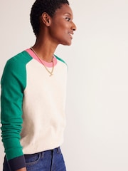 Boden Green Meg Saddle Sleeve Jumper - Image 4 of 7