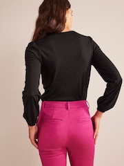 Boden Black Supersoft Long Sleeve Top - Image 3 of 5