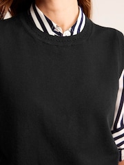 Boden Black Catriona Crew Neck Cotton Tank - Image 3 of 6