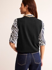 Boden Black Catriona Crew Neck Cotton Tank - Image 4 of 6