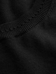 Boden Black Catriona Crew Neck Cotton Tank - Image 6 of 6