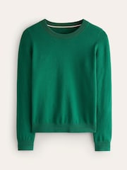 Boden Light Green Crew Neck Catriona Cotton Jumper - Image 5 of 6