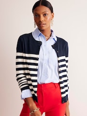 Boden Blue Catriona Cotton Cardigan - Image 1 of 6
