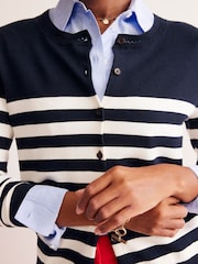 Boden Blue Catriona Cotton Cardigan - Image 2 of 6