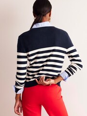 Boden Blue Catriona Cotton Cardigan - Image 3 of 6