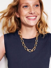 Boden Blue Catriona Crew Neck Cotton Tank - Image 3 of 6